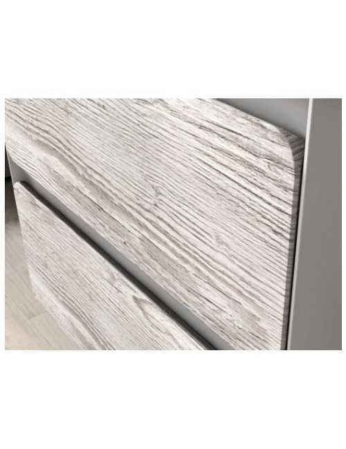 Mobile Bagno Ultra / Pino / 46x60x55 / 2 cassetti / Specchio / Lampada led