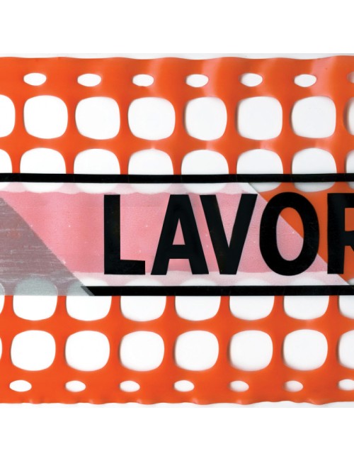 Rete Arancio da cantiere / 0,2x100 mt / con nastro rifrangente